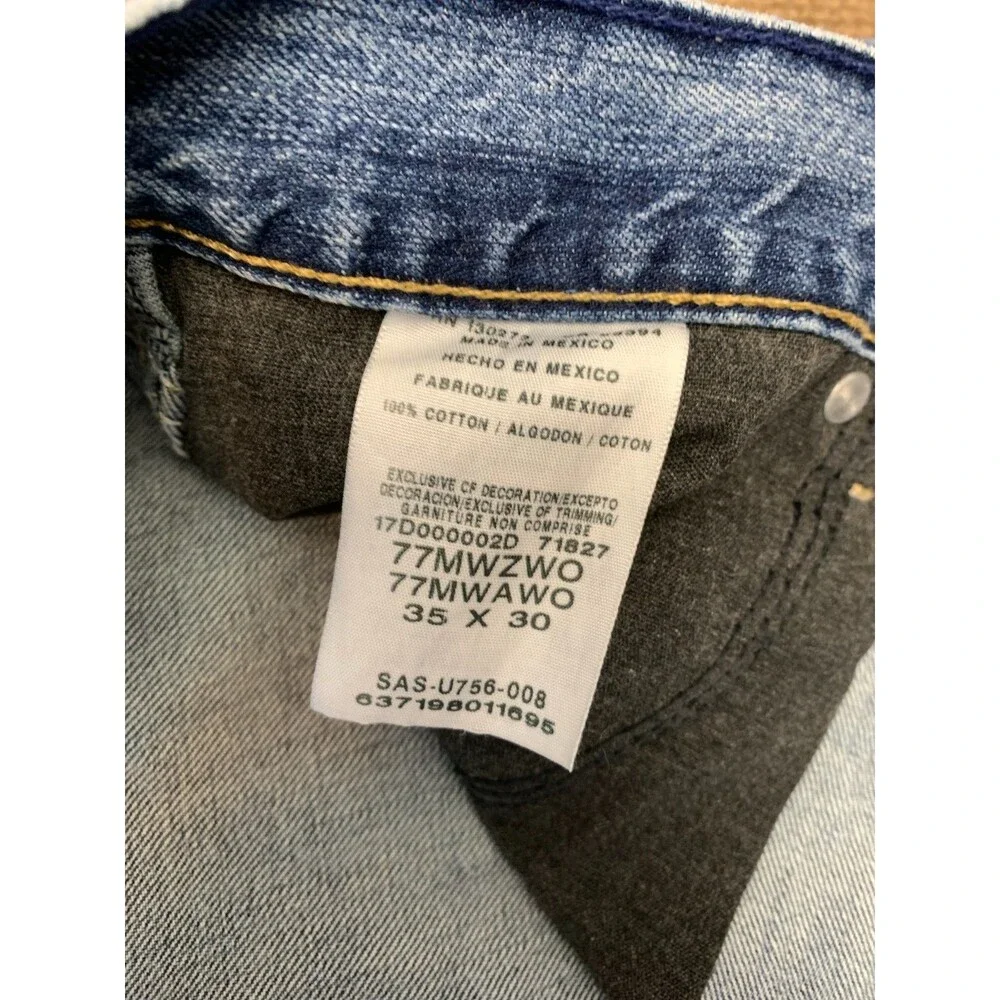 Wrangler Jeans Mens 35x30 Retro Slim Bootcut Western Cotton Workwear Denim - Picture 9 of 10